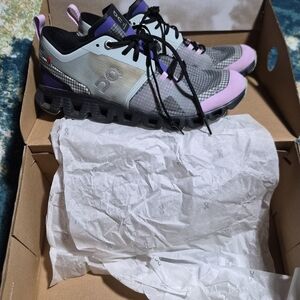 On Running Women's Lavender and Black Sneakers